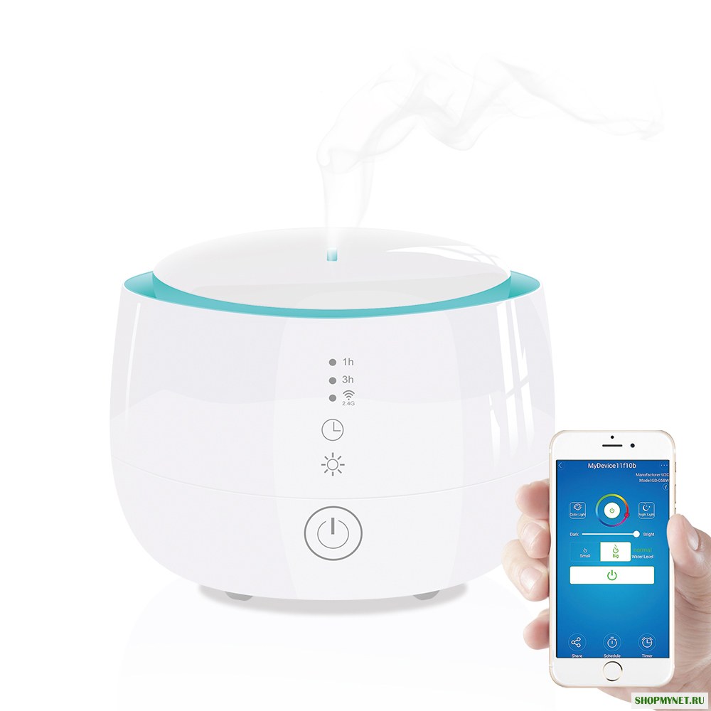 LyRay GD-30E Умный Бытовой Увлажнитель Аромата Диффузор Сенсорный Выключатель 300мл с APP Control и Amazon Alexa